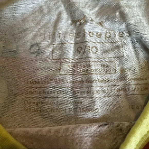 Little Sleepies Hop To It Easter PJ Set Size 9-10 - Picture 4 of 4